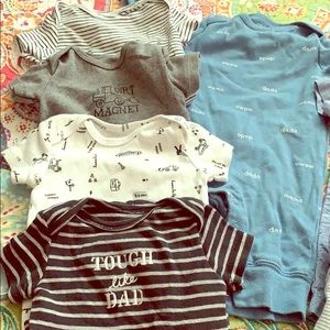 3 months onesies, sleepers and outfits